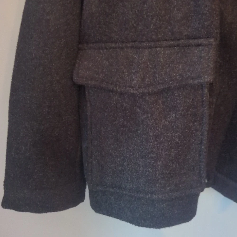 Banana Republic Melton Pocket Dark Gray Jacket - Picture 3 of 7